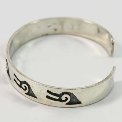 Silver Overlay Cuff by Ambrose Namoki - Garland's