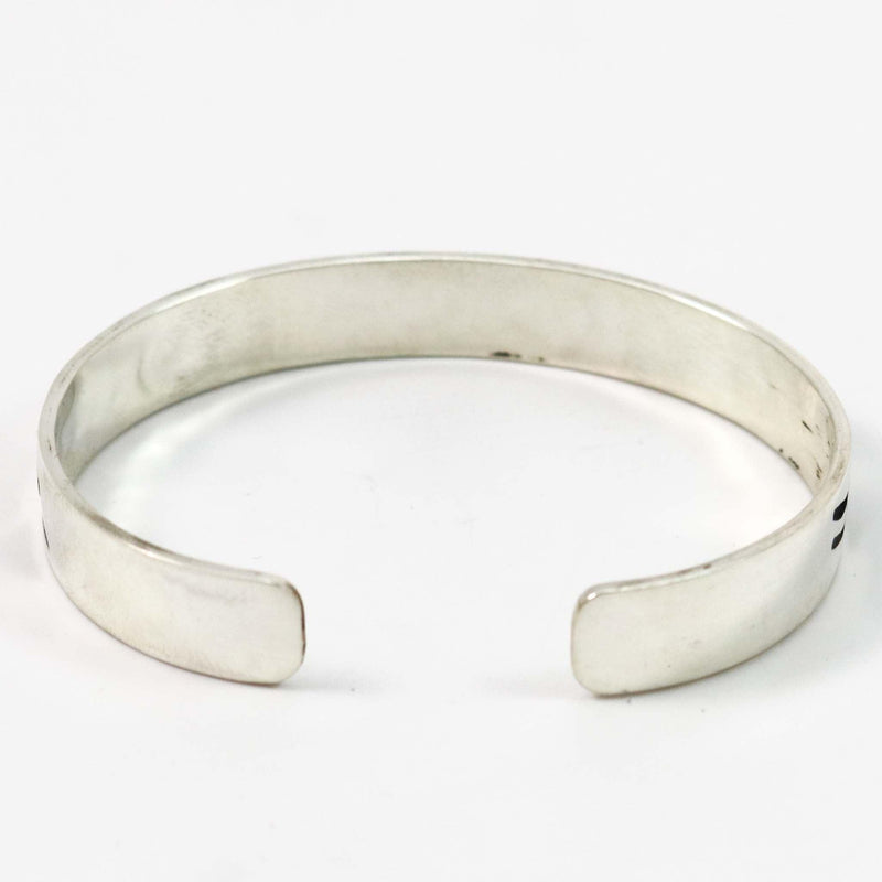 Silver Overlay Cuff by Ambrose Namoki - Garland&