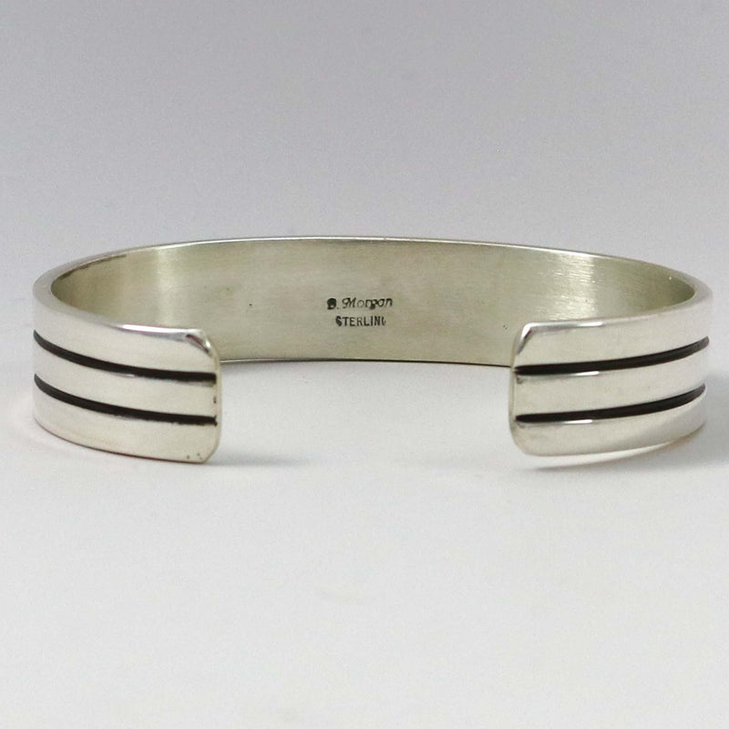 Stamped Silver Cuff by Bruce Morgan - Garland&