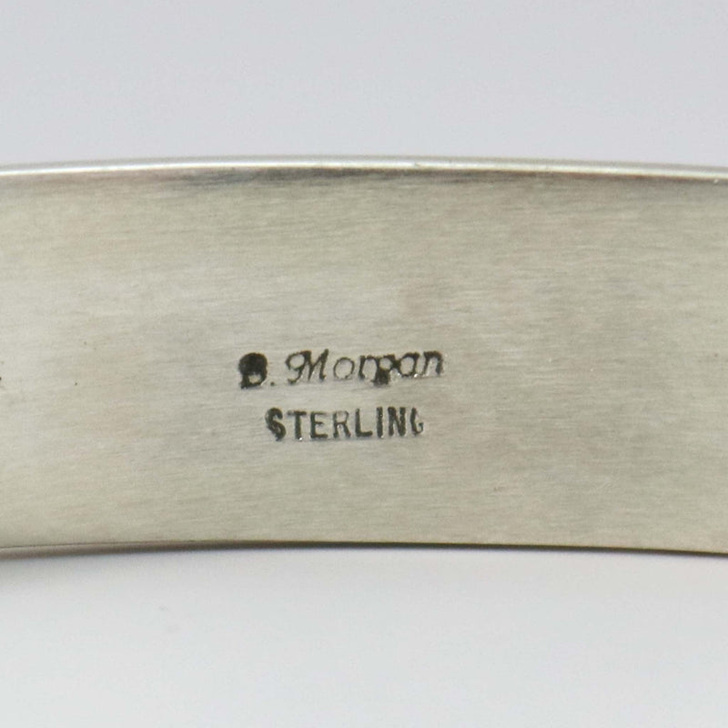Stamped Silver Cuff by Bruce Morgan - Garland&