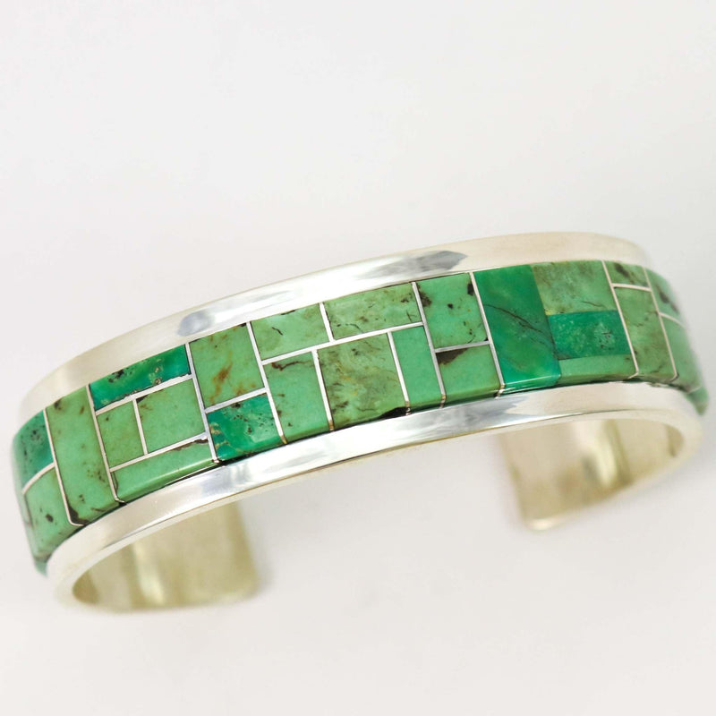 Turquoise Inlay Cuff by Tommy Jackson - Garland&