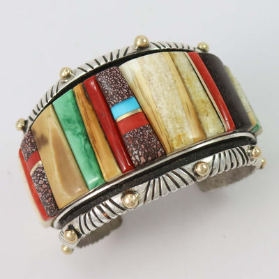 Cobble Inlaid Cuff by Edison Cummings - Garland's