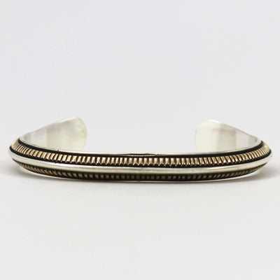 Gold on Silver Cuff by Bruce Morgan - Garland's