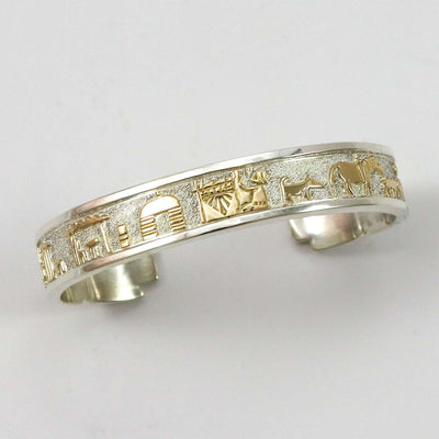 Gold on Silver Cuff by Robert Taylor - Garland's