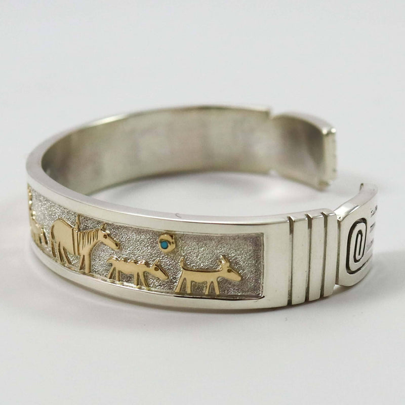 Gold on Silver Cuff by Robert Taylor - Garland&