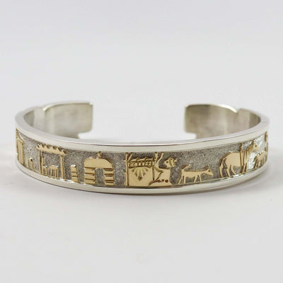 Gold on Silver Cuff by Robert Taylor - Garland's