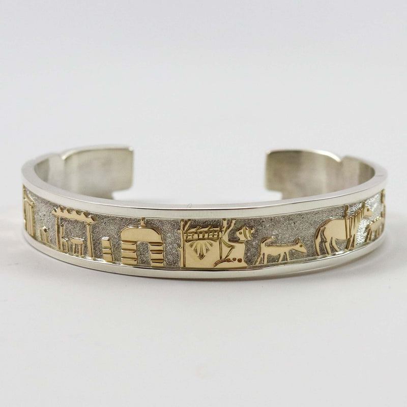Gold on Silver Cuff by Robert Taylor - Garland&