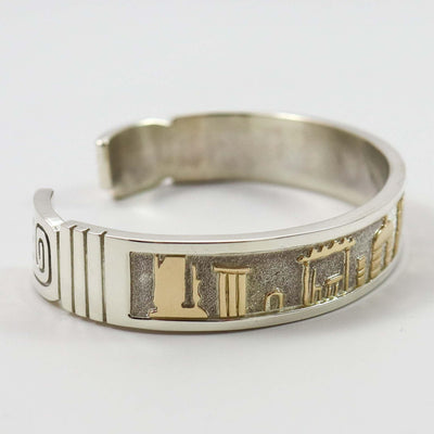 Gold on Silver Cuff by Robert Taylor - Garland's