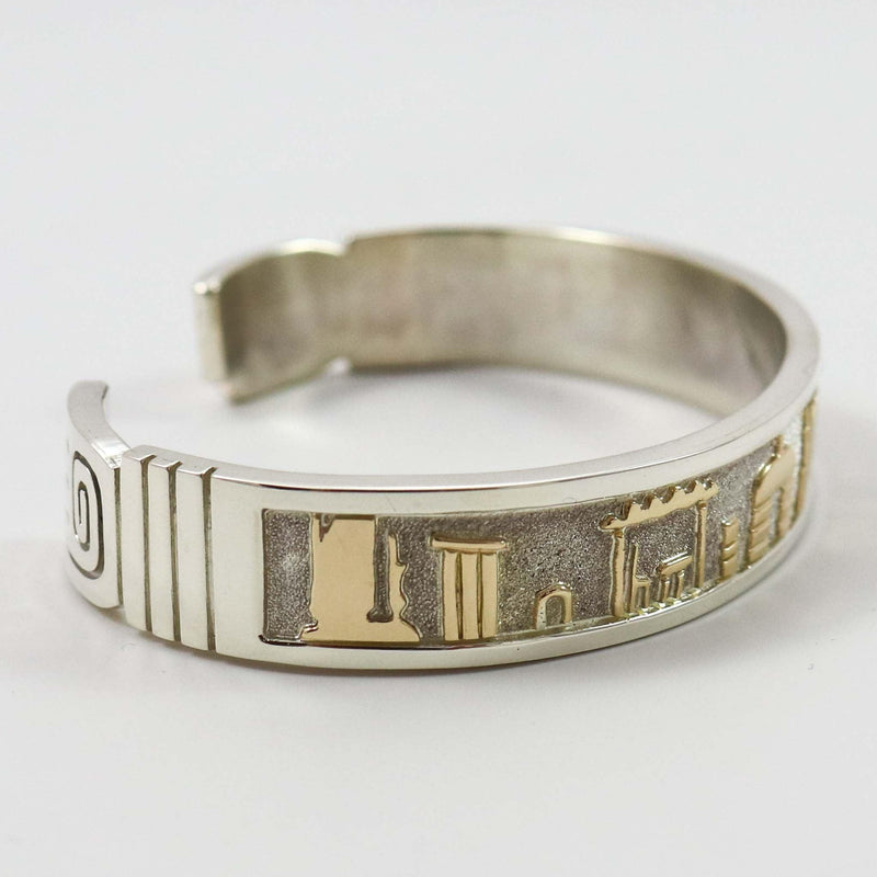Gold on Silver Cuff by Robert Taylor - Garland&