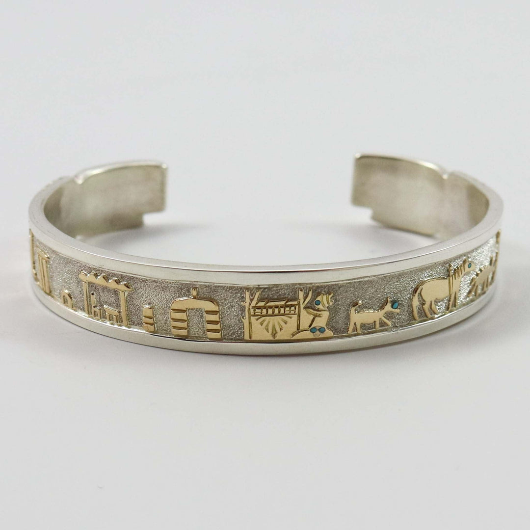Gold on Silver Cuff by Robert Taylor - Garland's