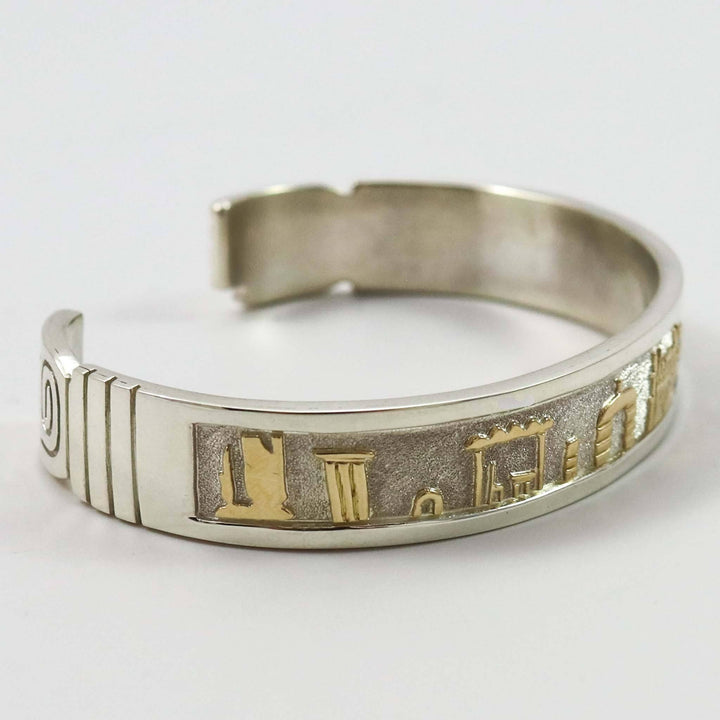Gold on Silver Cuff by Robert Taylor - Garland's