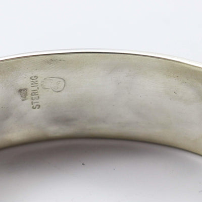 Gold on Silver Petroglyph Cuff by Watson Honanie - Garland's