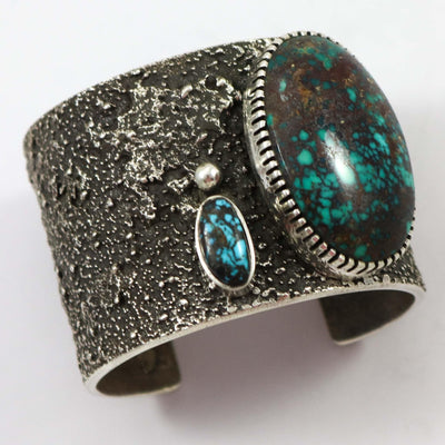 Cast Turquoise Cuff by Edison Cummings - Garland's
