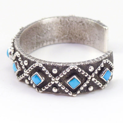 Sleeping Beauty Turquoise Cuff by Ernest Rangel - Garland's