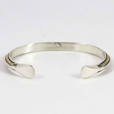 Gold on Silver Cuff by Bruce Morgan - Garland's