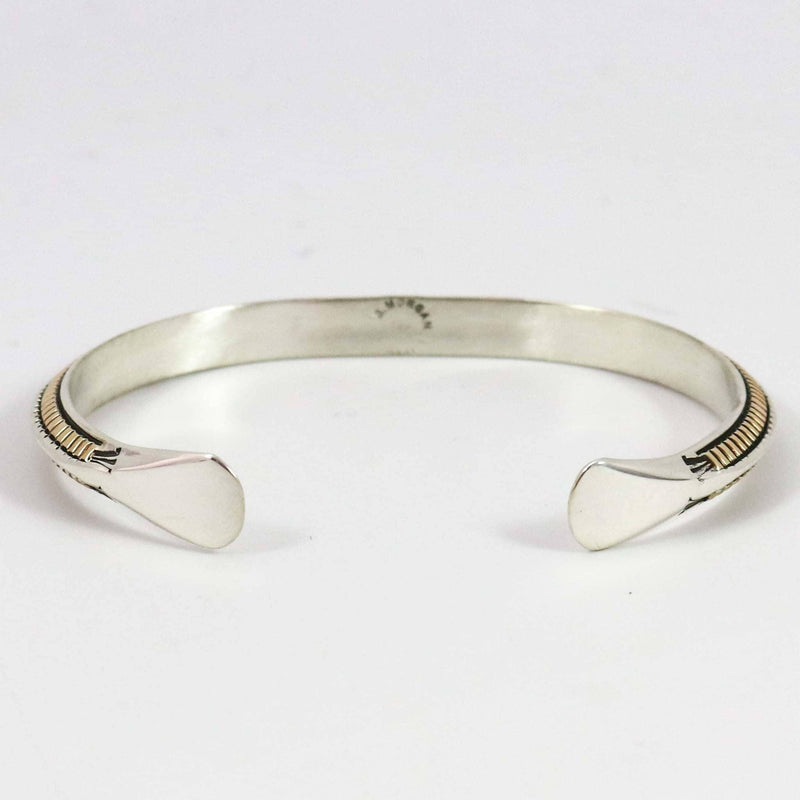 Gold on Silver Cuff by Bruce Morgan - Garland&
