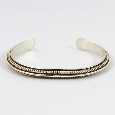 Gold on Silver Cuff by Bruce Morgan - Garland's