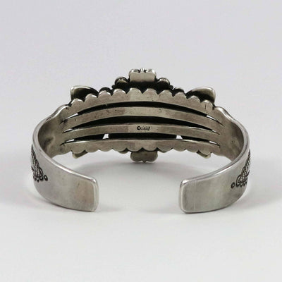 Spiderweb Kingman Turquoise Cuff by Quaid Shorty - Garland's