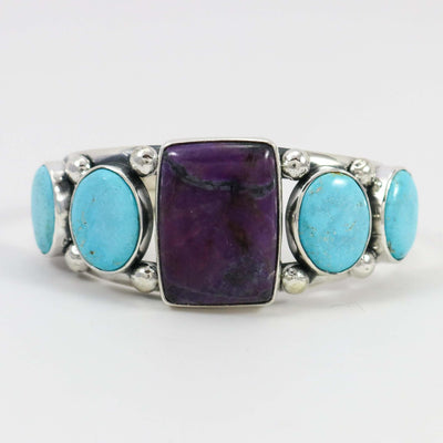 Sugilite and Turquoise Cuff by Noah Pfeffer - Garland's