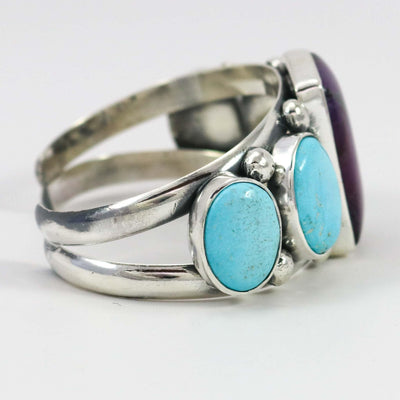 Sugilite and Turquoise Cuff by Noah Pfeffer - Garland's
