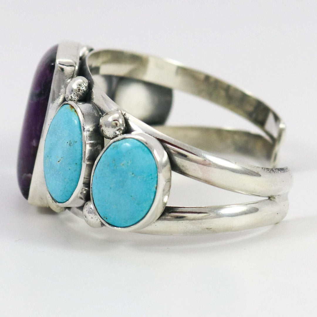 Sugilite and Turquoise Cuff by Noah Pfeffer - Garland's