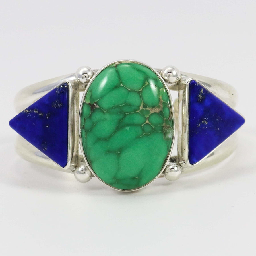 Variscite and Lapis Cuff by Noah Pfeffer - Garland's