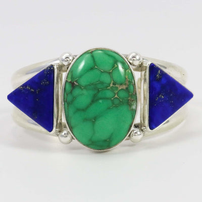 Variscite and Lapis Cuff by Noah Pfeffer - Garland's