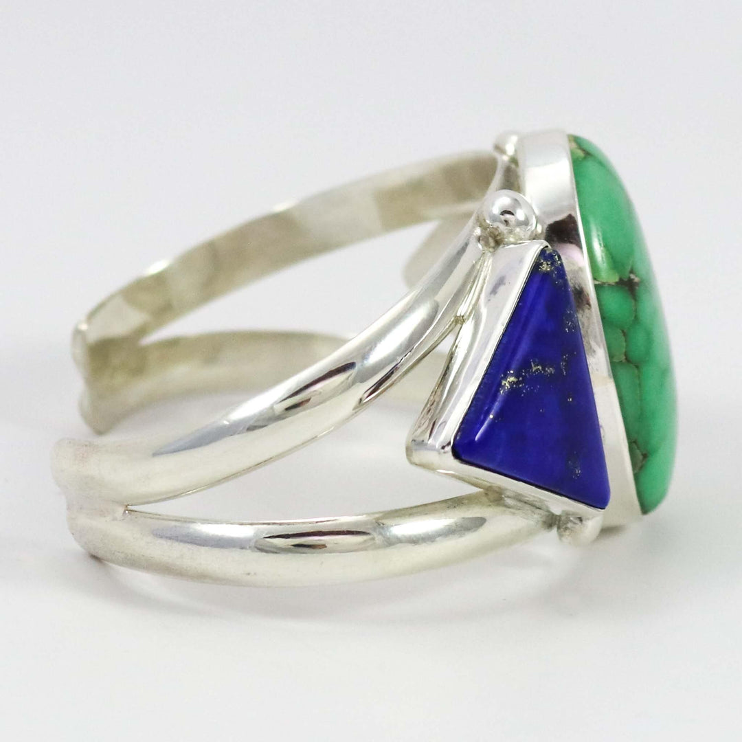Variscite and Lapis Cuff by Noah Pfeffer - Garland's