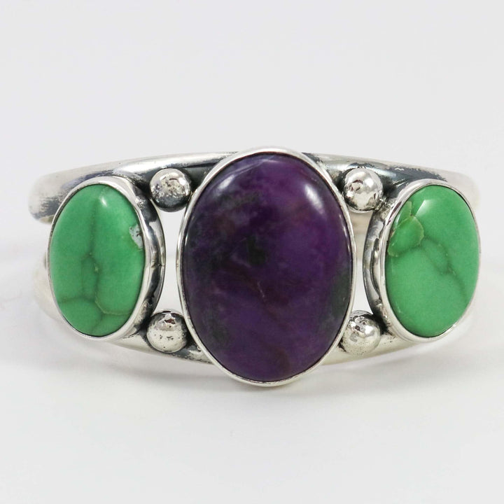 Sugilite and Variscite Cuff by Noah Pfeffer - Garland's