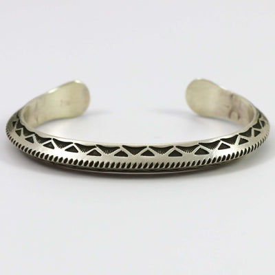 Stamped Silver Cuff by Karl Nataani - Garland's