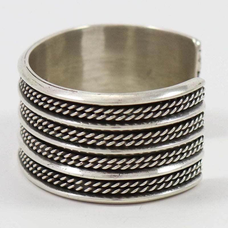 Stamped Silver Cuff by Vintage Collection - Garland&