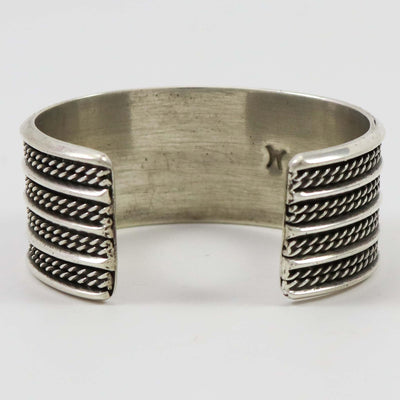 Stamped Silver Cuff by Vintage Collection - Garland's