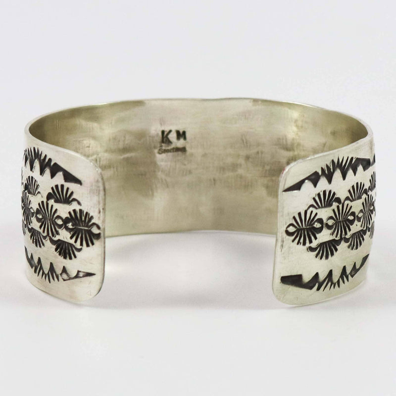 Stamped Silver Cuff by Kobe Martinez - Garland&