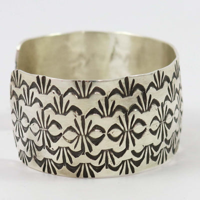 Stamped Silver Cuff by Kobe Martinez - Garland's