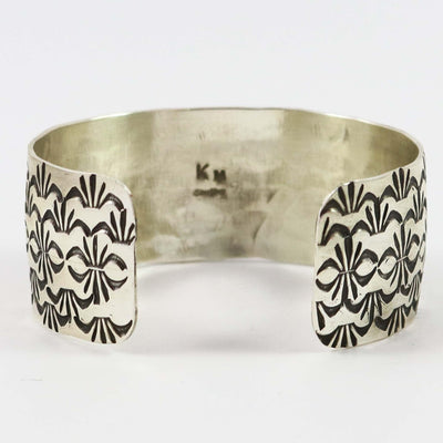Stamped Silver Cuff by Kobe Martinez - Garland's