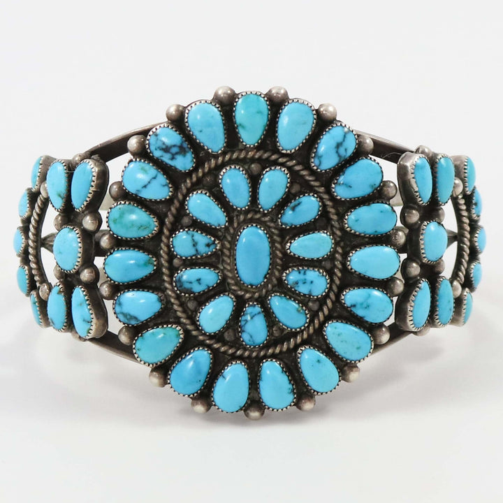 1940s Turquoise Cluster Cuff by Vintage Collection - Garland's