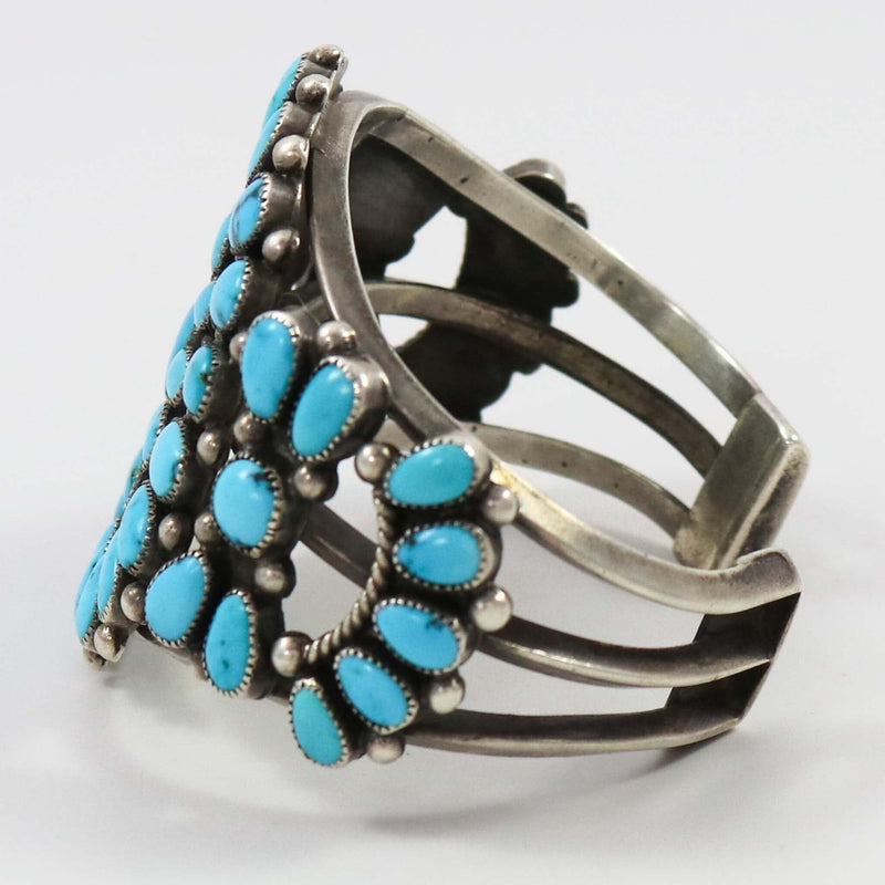 1940s Turquoise Cluster Cuff by Vintage Collection - Garland&