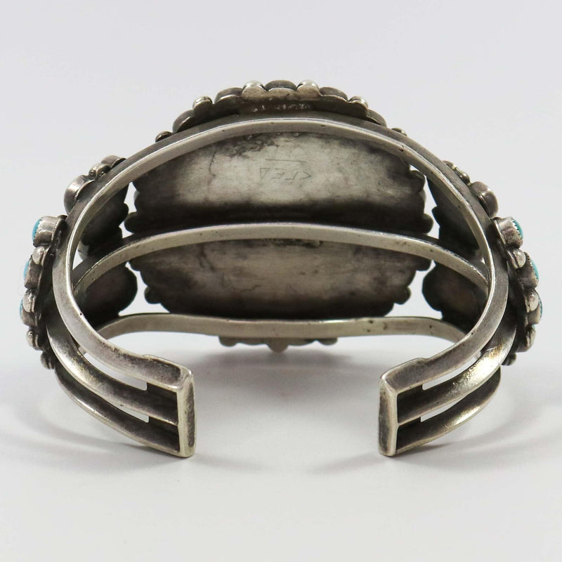 1940s Turquoise Cluster Cuff by Vintage Collection - Garland&