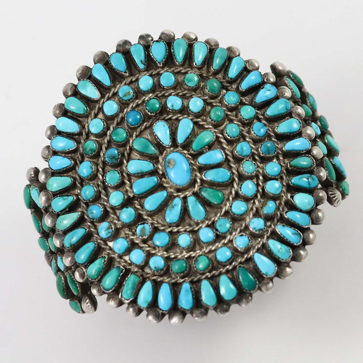 1940s Turquoise Cluster Cuff by Vintage Collection - Garland's