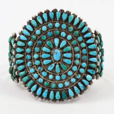 1940s Turquoise Cluster Cuff by Vintage Collection - Garland's