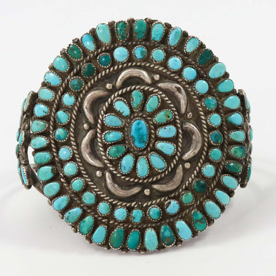 1940s Turquoise Cluster Cuff by Vintage Collection - Garland's