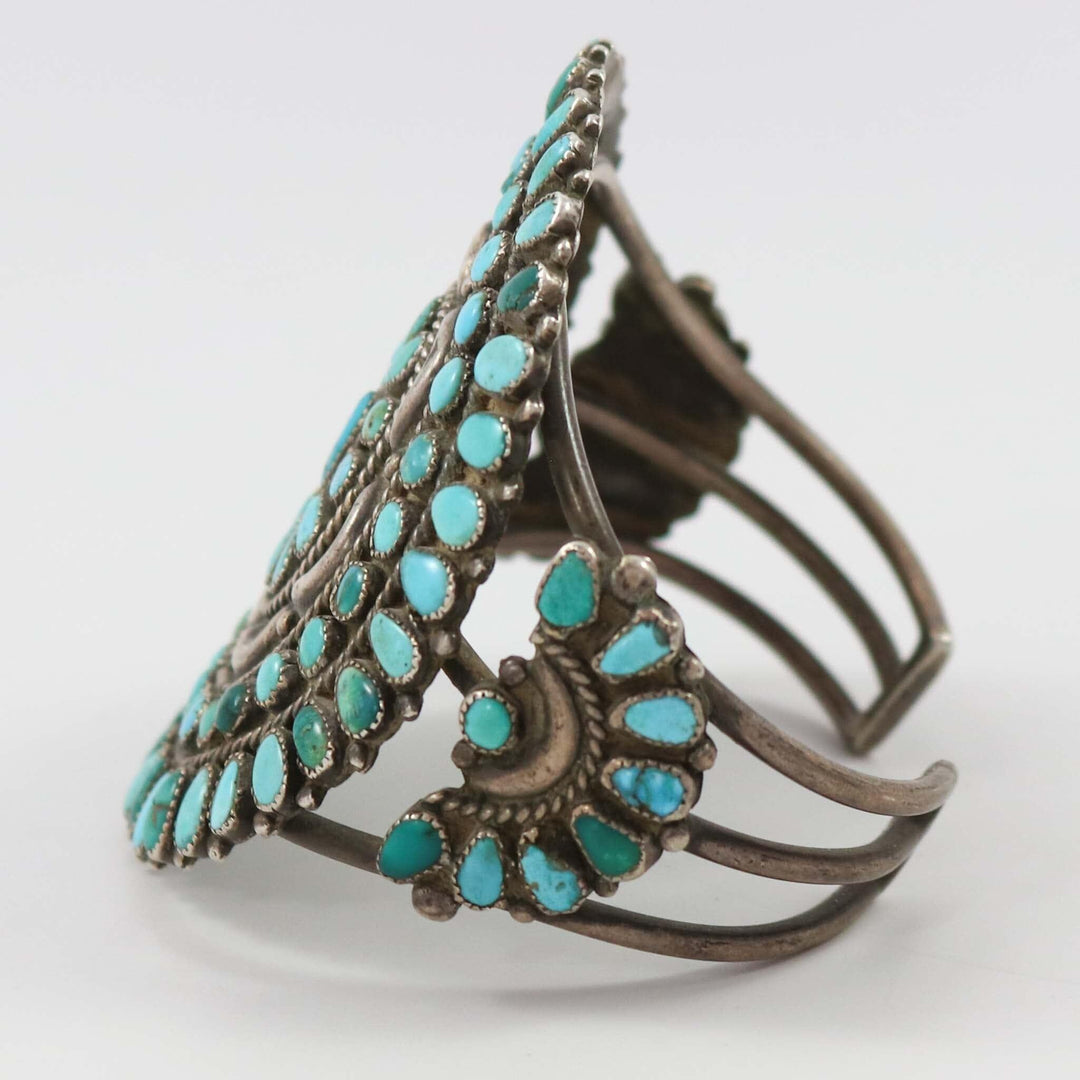 1940s Turquoise Cluster Cuff by Vintage Collection - Garland's