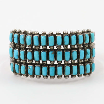 1940s Turquoise Row Bracelet by Vintage Collection - Garland's