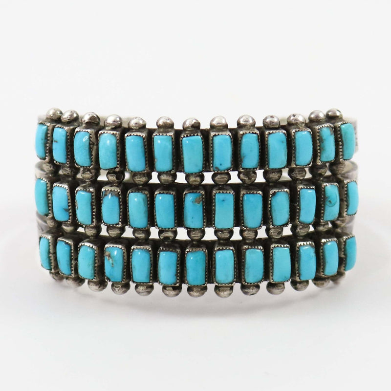 1940s Turquoise Row Bracelet by Vintage Collection - Garland&