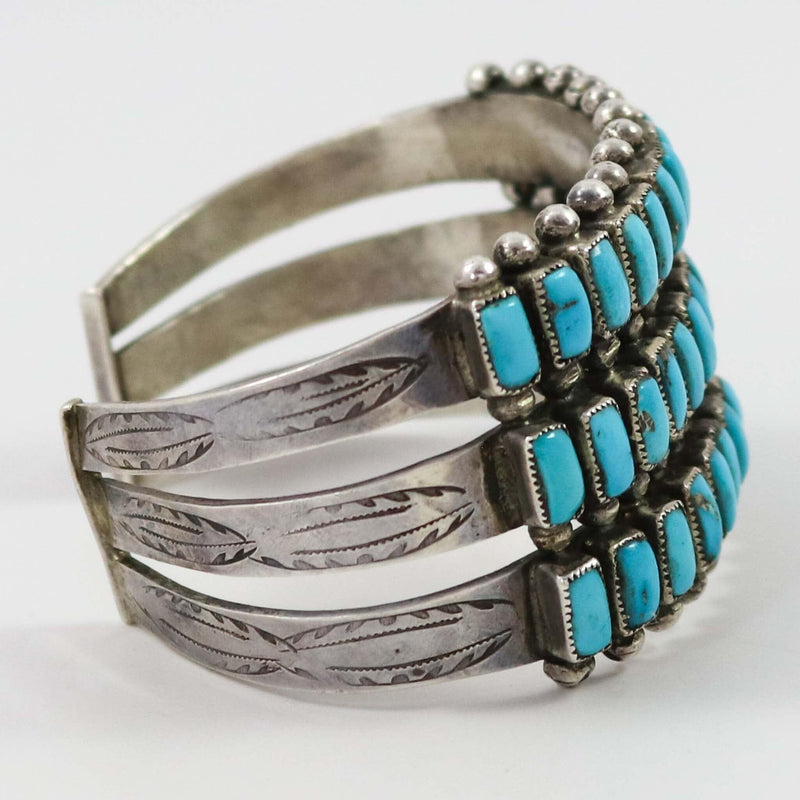 1940s Turquoise Row Bracelet by Vintage Collection - Garland&