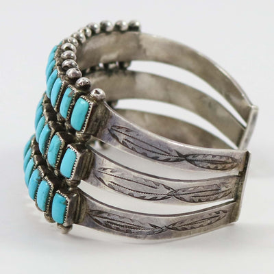 1940s Turquoise Row Bracelet by Vintage Collection - Garland's