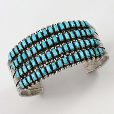 1940s Turquoise Row Bracelet by Vintage Collection - Garland's