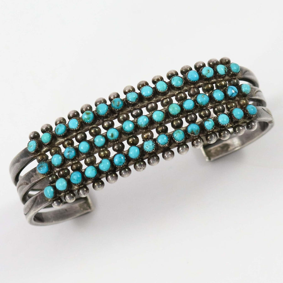 1940s Turquoise Row Bracelet by Vintage Collection - Garland's