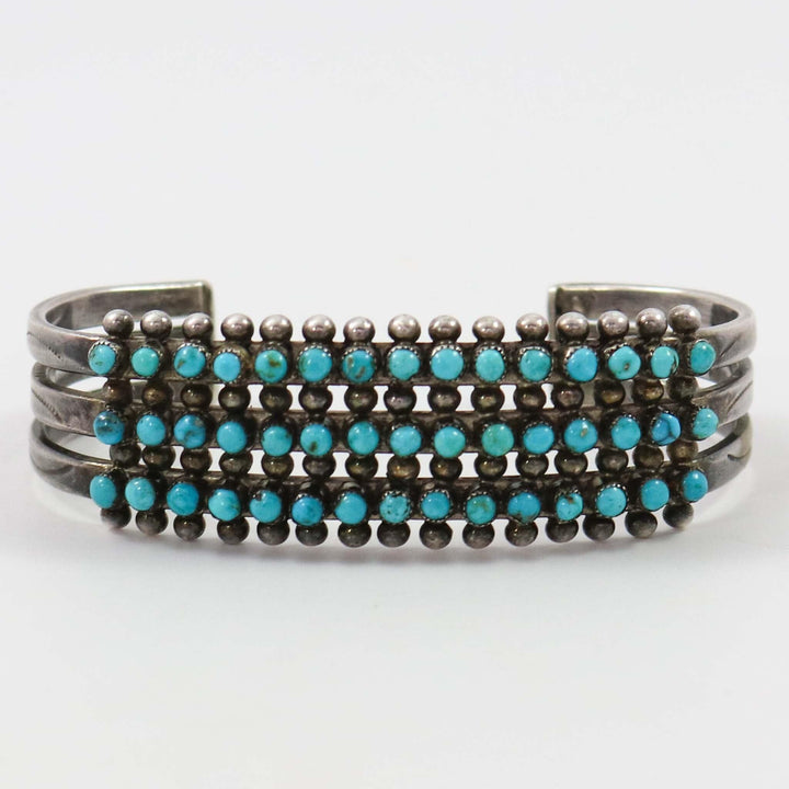 1940s Turquoise Row Bracelet by Vintage Collection - Garland's