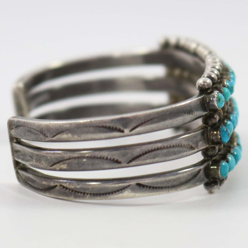 1940s Turquoise Row Bracelet by Vintage Collection - Garland&